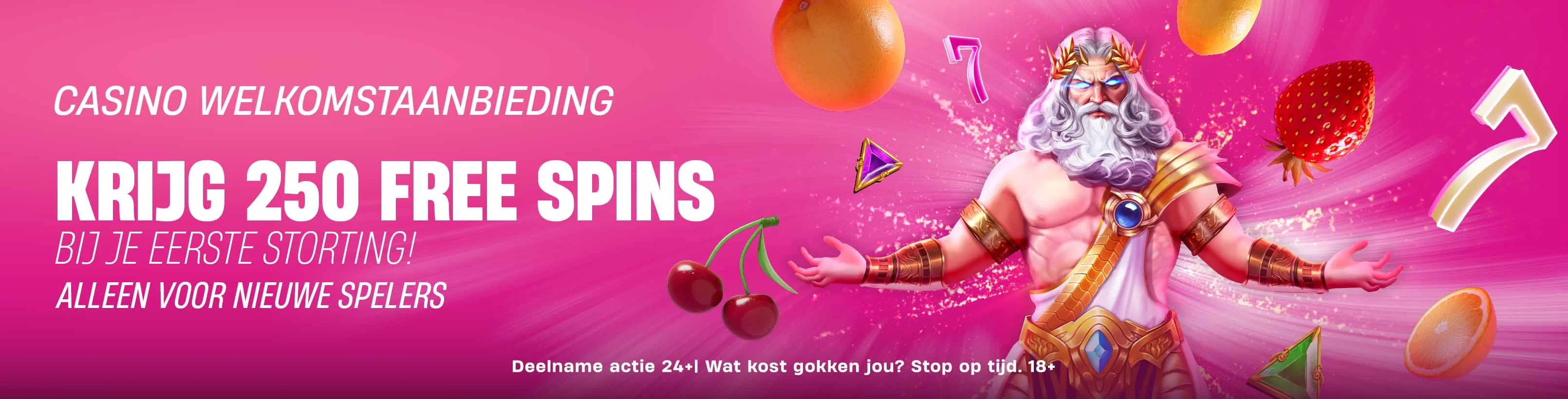 VBET 250 free spins welkomstaanbieding